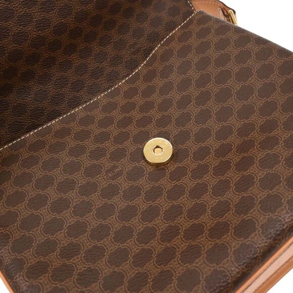 Celine Brown Macadam Shoulder Bag - Picture 7 of 10
